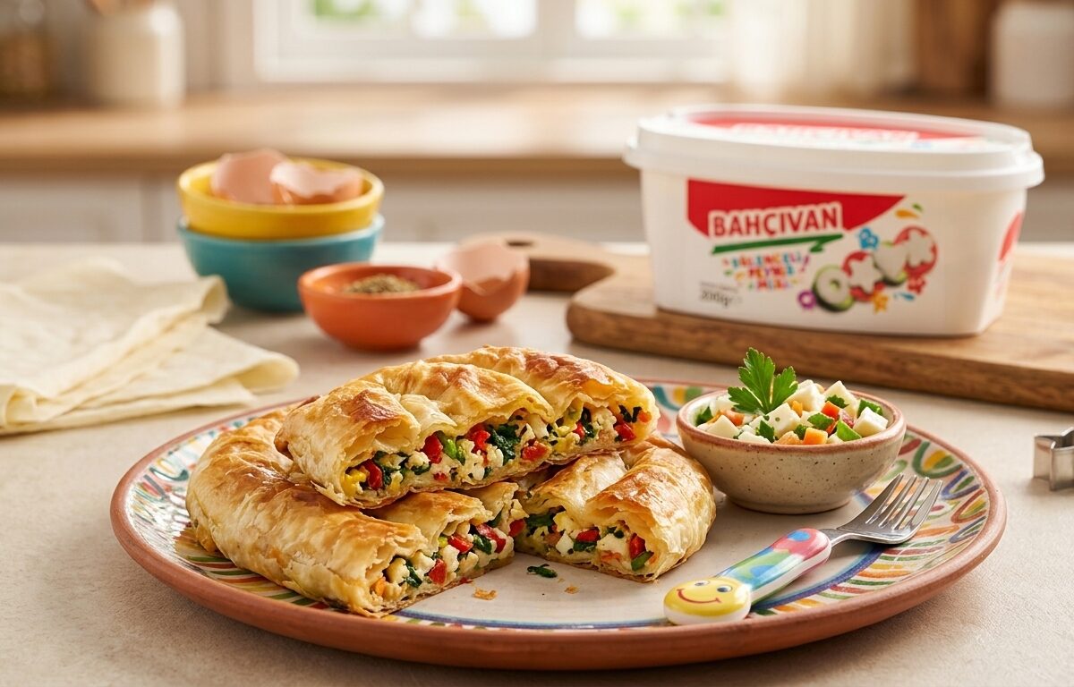 Eğlenceli Peynir Mixli Renkli Börek Tarifi