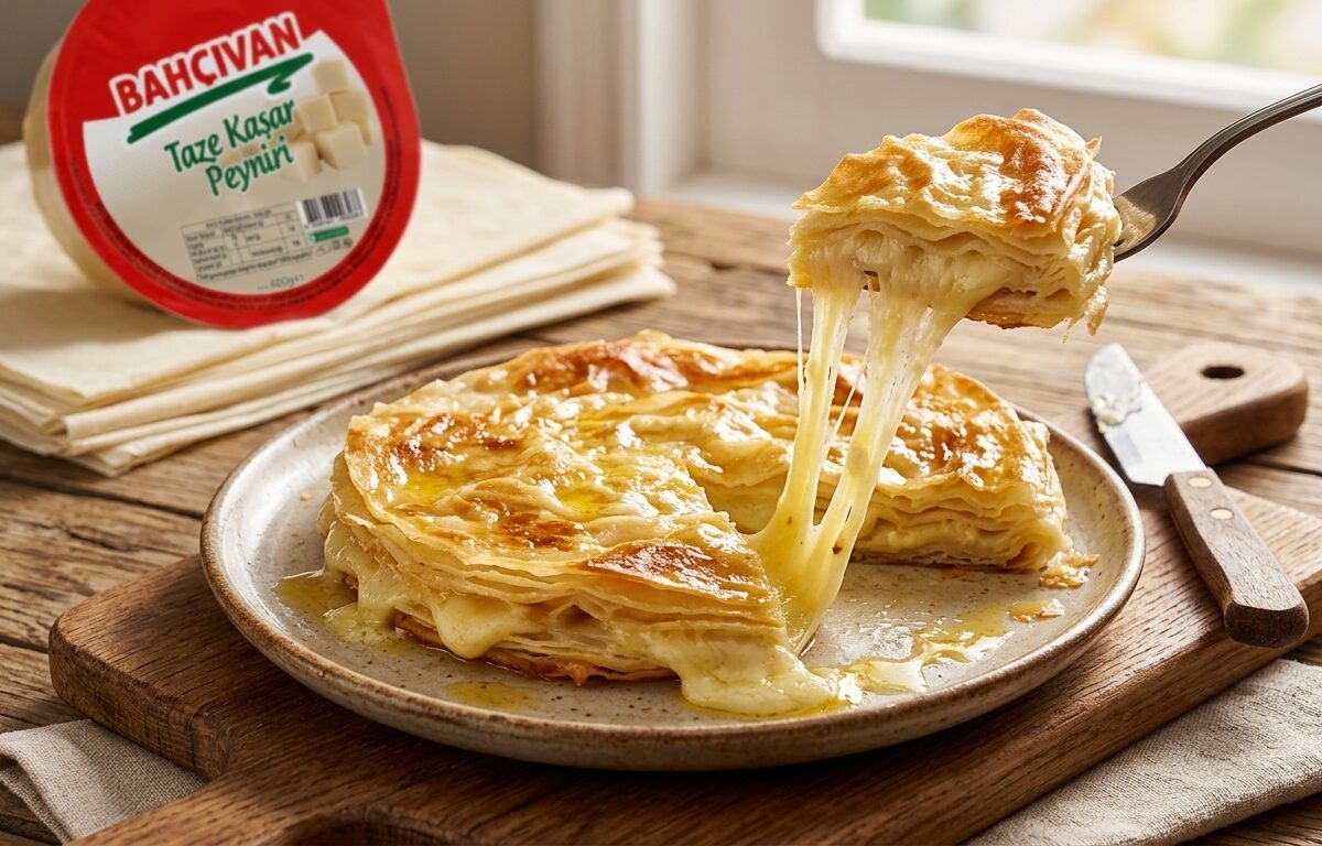 Tam Yağlı Taze Kaşar Peynirli Börek Tarifi