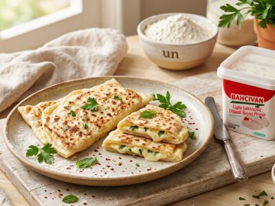 Light Laktozsuz Dilimli Beyaz Peynirli Gözleme Tarifi