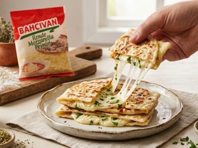 Rende Mozzarella Peynirli Gözleme Tarifi