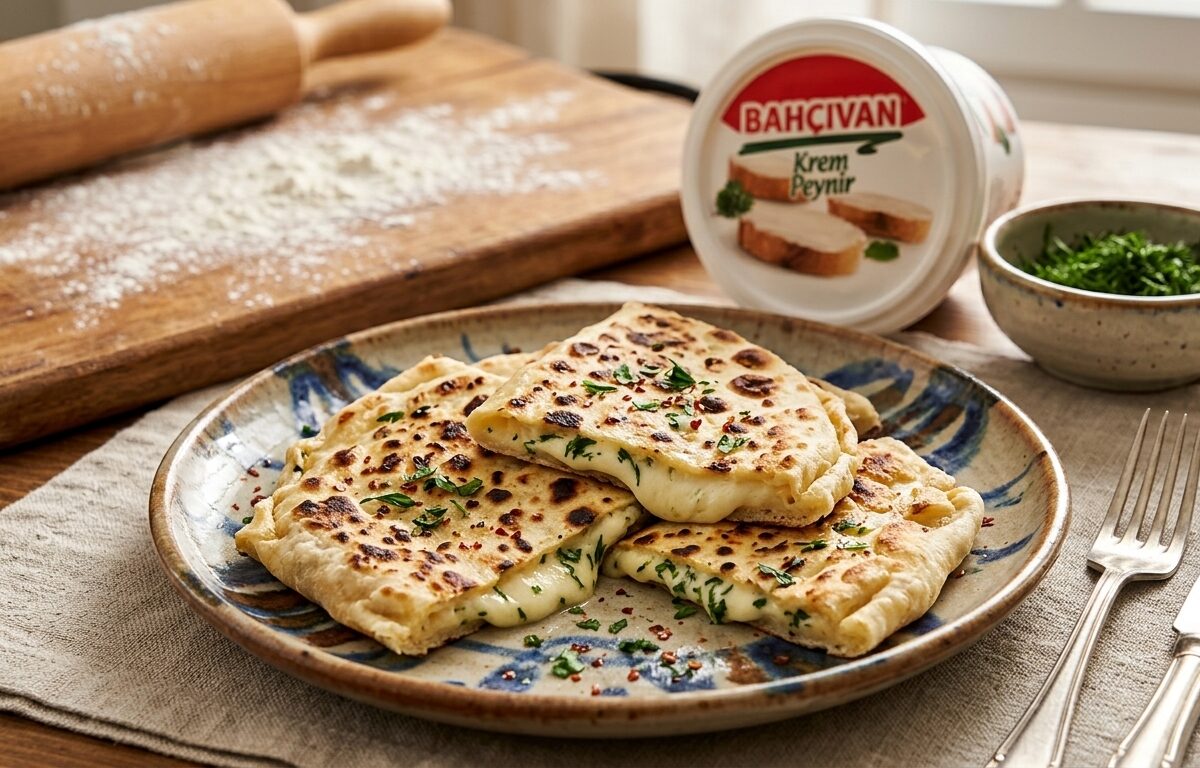 Krem Peynirli Gözleme Tarifi