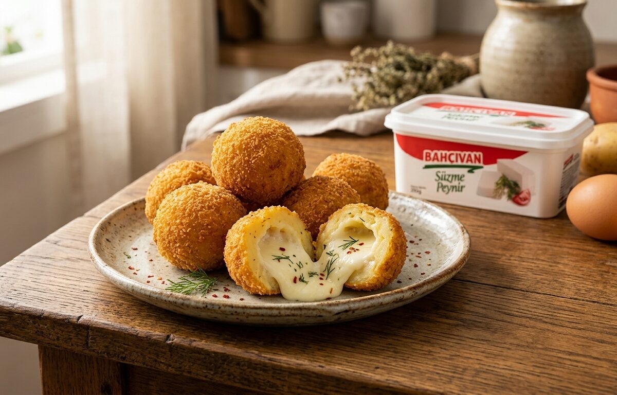 Süzme Peynirli Patates Köftesi Tarifi