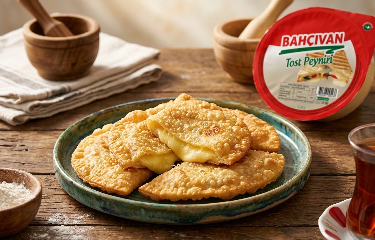 Tam Yağlı Tost Peynirli Çiğ Börek Tarifi