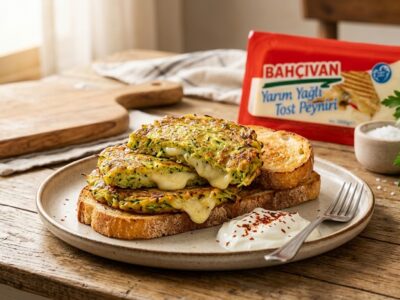 Yarım Yağlı Tost Peynirli Mücver Tarifi