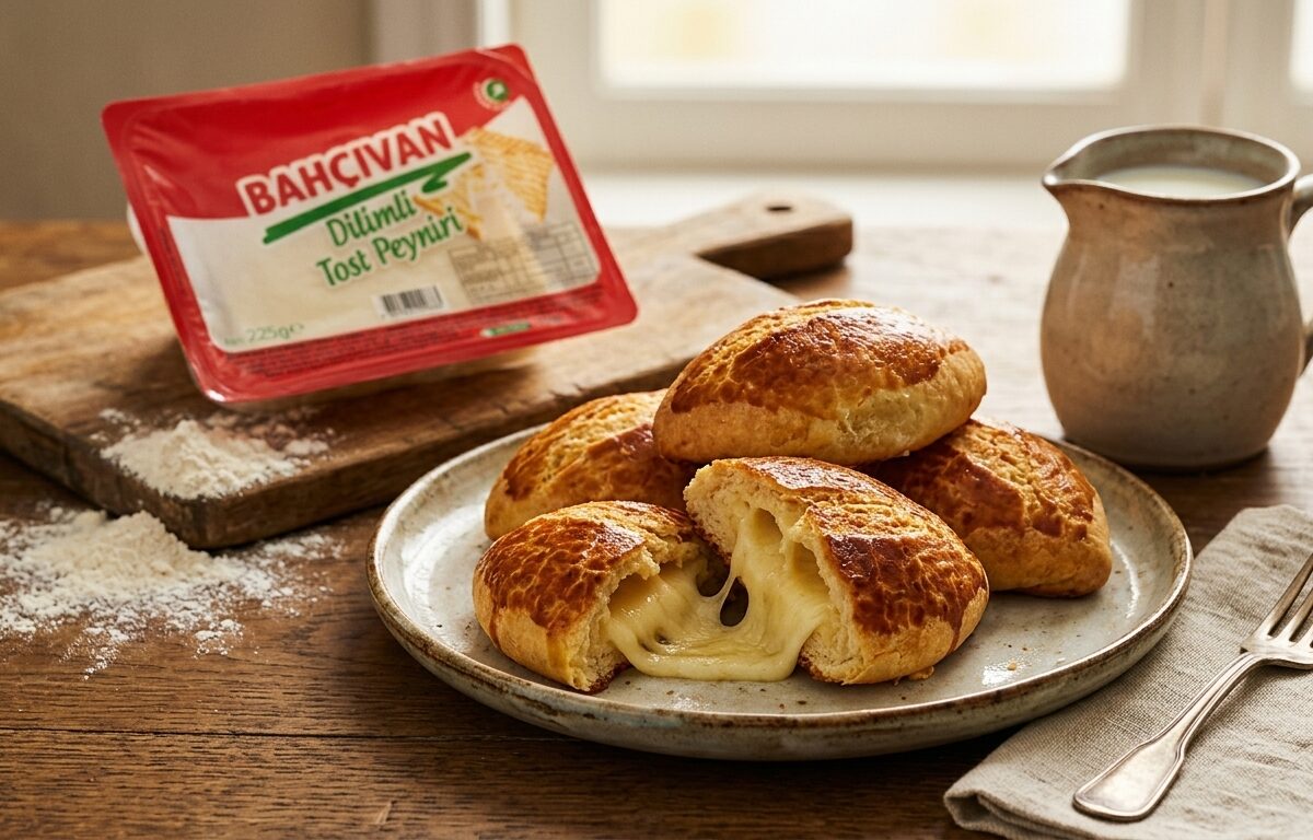 Dilimli Tost Peynirli Poğaça Tarifi