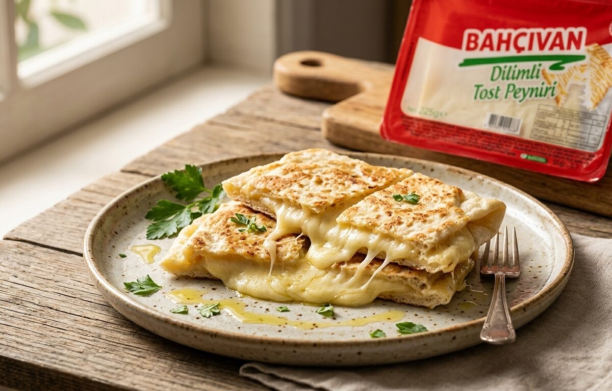 Dilimli Tost Peynirli Gözleme Tarifi