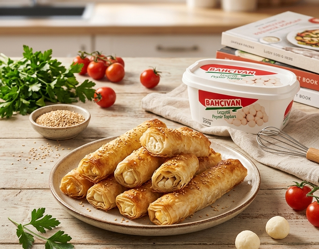Lezzetli Peynir Toplarıyla Çıtır Börek Tarifi