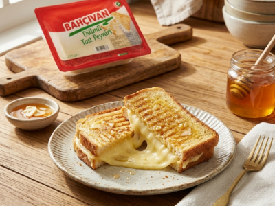 Dilimli Tost Peynirli Ballı Sarımsaklı Tost Tarifi