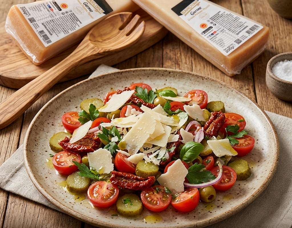 Grana Padano Peynirli Kokteyl Salata Tarifi